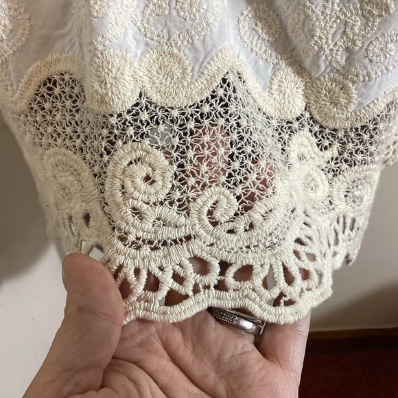 Democracy Ivory Peasant Blouse - Boho Festival 70s Style - Picture 14 of 16